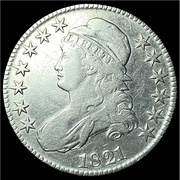 1821 Capped Bust Half Dollar CLOSELY  UNCIRCULATED