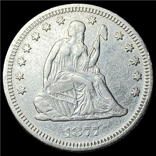 1877 Seated Liberty Quarter CLOSELY  UNCIRCULATED