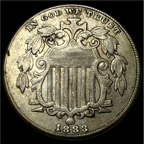 1883 Shield Nickel NEARLY UNCIRCULATED
