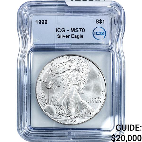 1999 Silver Eagle ICG MS70