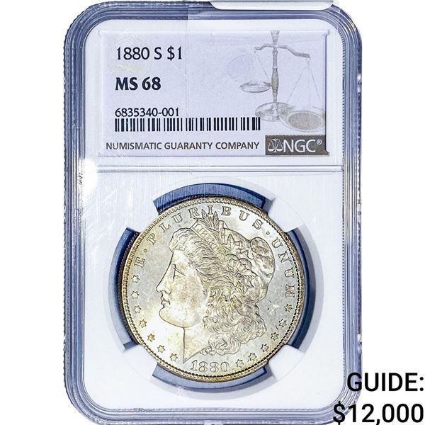 1880-S Morgan Silver Dollar NGC MS68