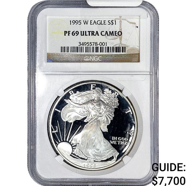 1995-W Silver Eagle NGC PF69 Ultra Cameo