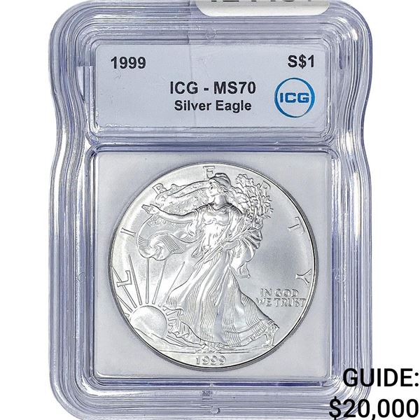 1999 Silver Eagle ICG MS70