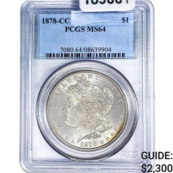 1878-CC Morgan Silver Dollar PCGS MS64