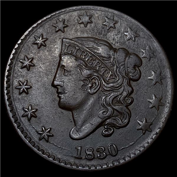 1830 Coronet Head Large Cent CHOICE AU