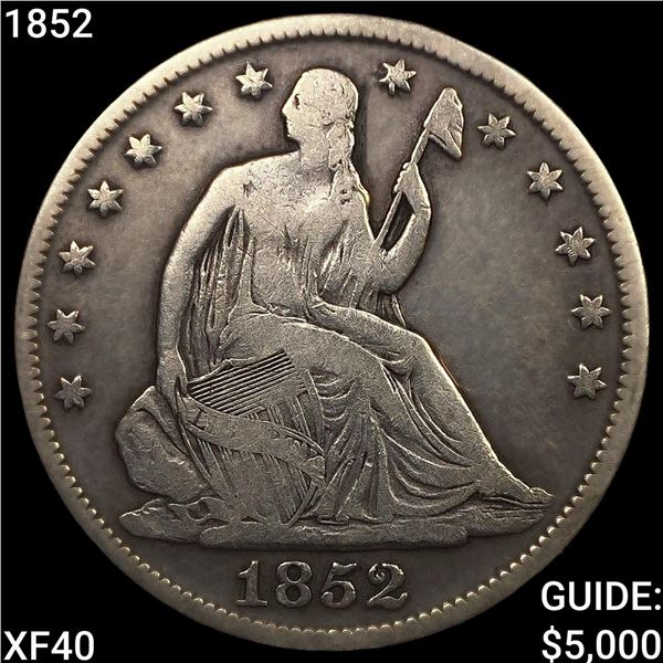 1852 Seated Liberty Half Dollar