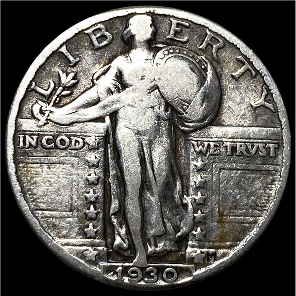 1930 Standing Liberty Silver Quarter NEARLY  UNCIRCULATED