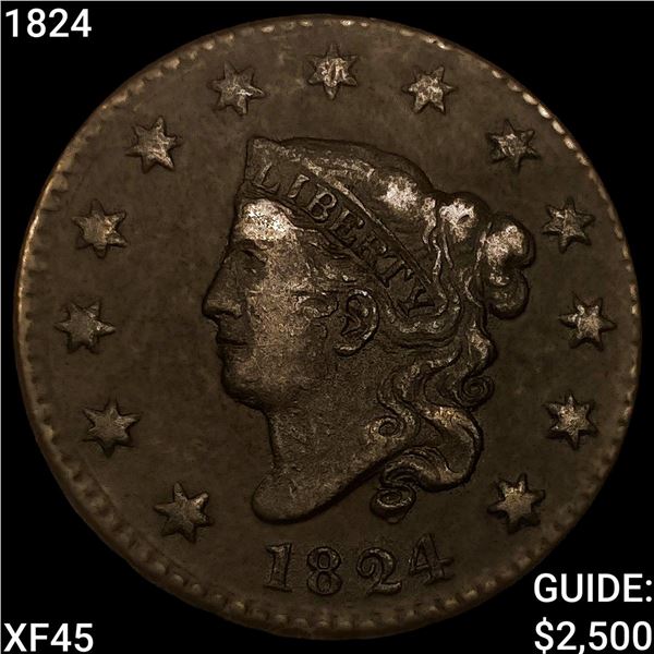 1824 Coronet Head Large Cent
