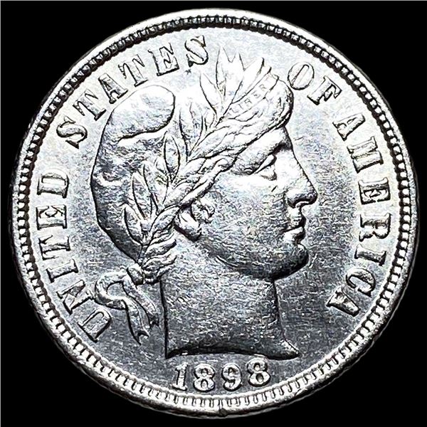 1898 Barber Dime NEARLY UNCIRCULATED