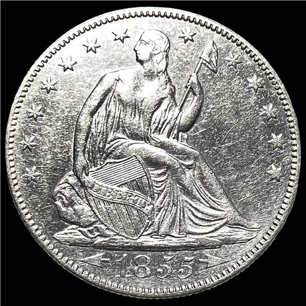 1855 Arrows Seated Liberty Half Dollar  UNCIRCULATED