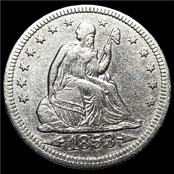 1853 Arrows Seated Liberty Quarter CLOSELY  UNCIRCULATED