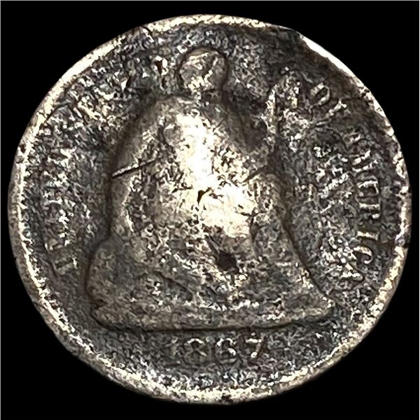 1867-S Silver Half Dime HIGH GRADE