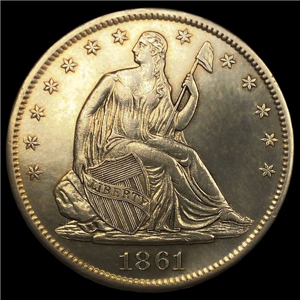 1861-S Seated Liberty Half Dollar