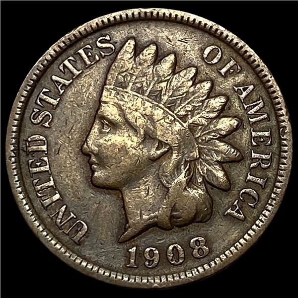 1908-S Indian Head Cent ABOUT UNCIRCULATED