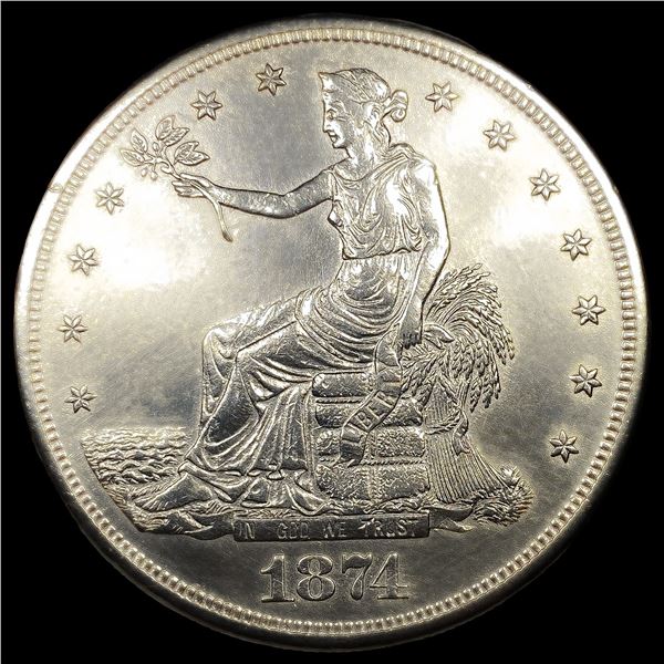 1874-S Silver Trade Dollar