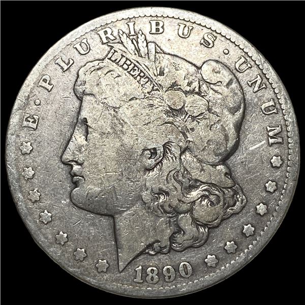 1890-CC Silver Morgan Dollar NEARLY  UNCIRCULATED