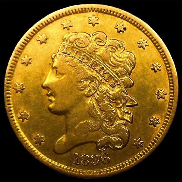 1836 $5 Gold Half Eagle