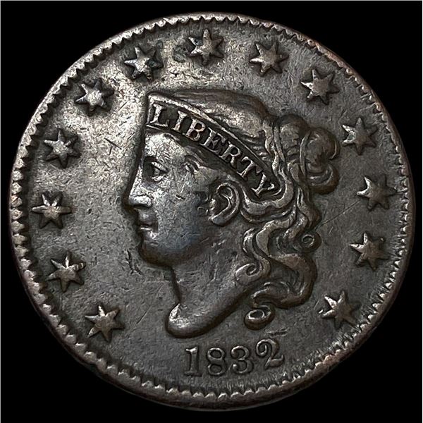 1832 Coronet Head Large Cent NEARLY  UNCIRCULATED