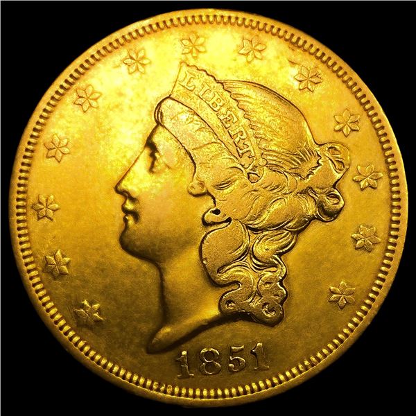 1851 $20 Gold Double Eagle