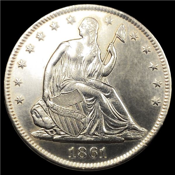 1861-S Seated Liberty Half Dollar