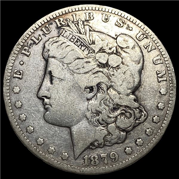 1879-CC Silver Morgan Dollar ABOUT  UNCIRCULATED