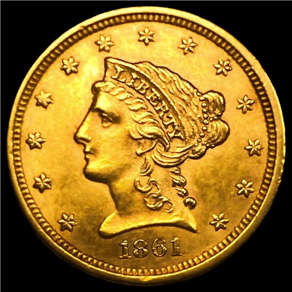 1861 $2.50 Gold Quarter Eagle