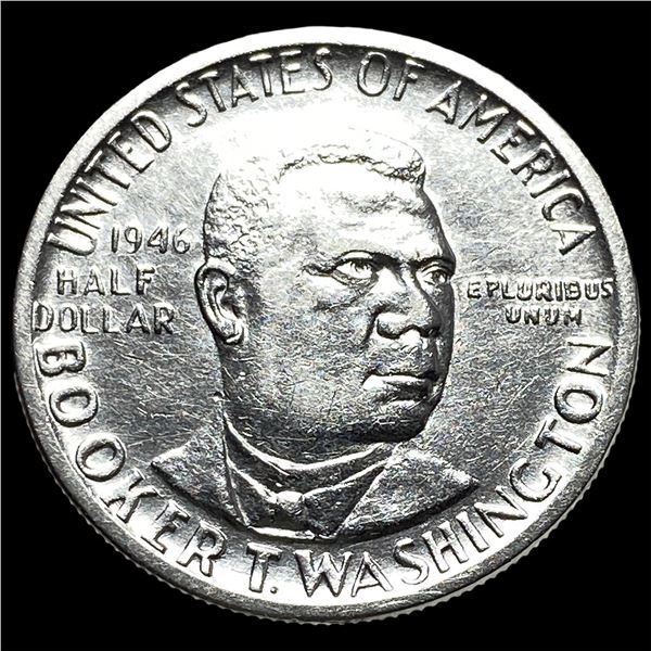 1946 Silver Half Dollar Booker T. Washington  UNCIRCULATED
