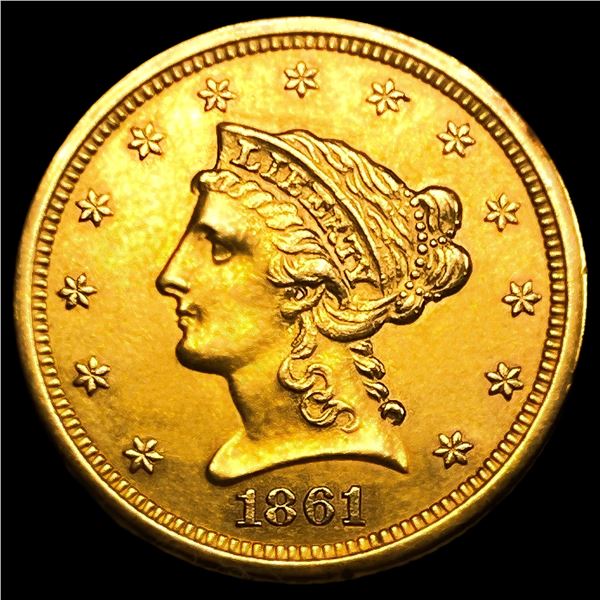 1861-S $2.50 Gold Quarter Eagle