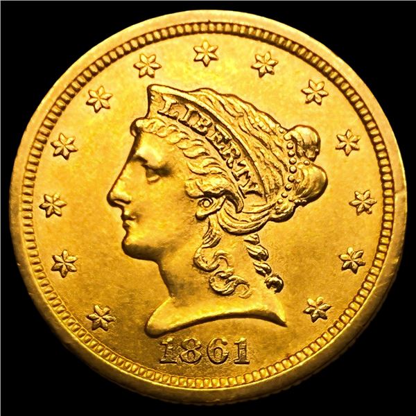 1861 $2.50 Gold Quarter Eagle