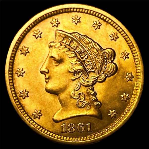 1861 $2.50 Gold Quarter Eagle