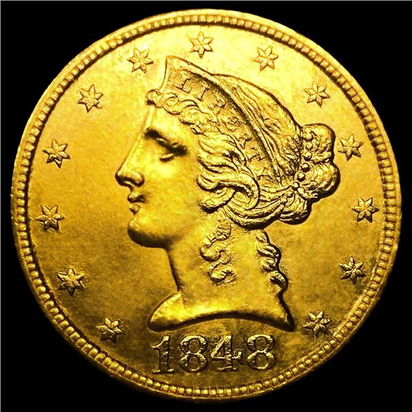1848-C $5 Gold Half Eagle