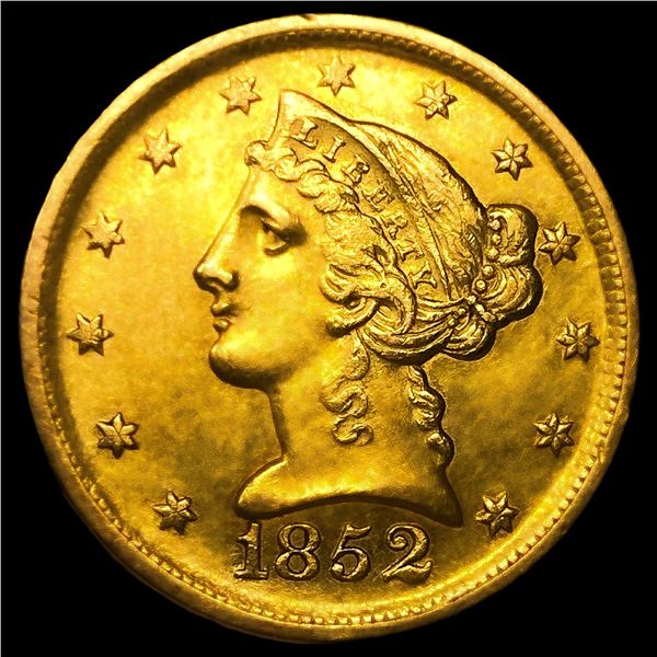 1852-D $5 Gold Half Eagle
