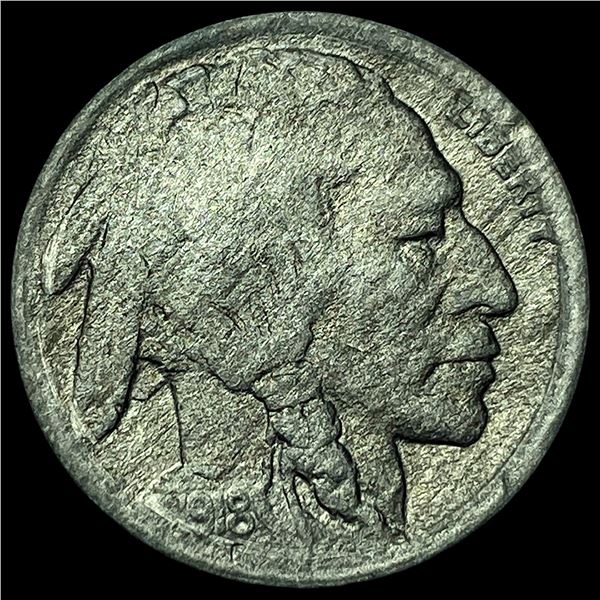 1918-D Buffalo Nickel CLOSELY UNCIRCULATED