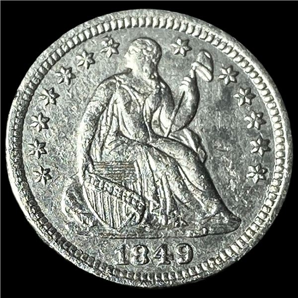 1849 Silver Seated Liberty Half Dime HIGH GRADE