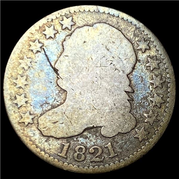 1821 Silver Capped Bust Dime NICELY CIRCULATED