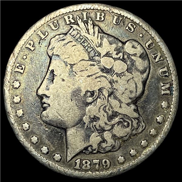 1879-CC Silver Morgan Dollar ABOUT  UNCIRCULATED