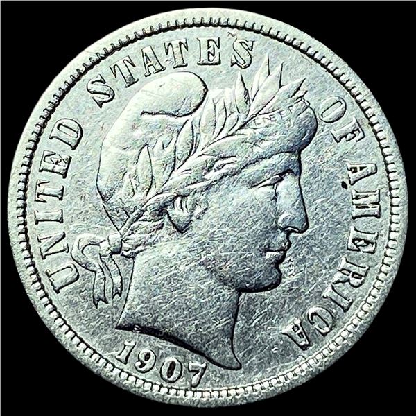 1907-S Silver Barber Dime CLOSELY  UNCIRCULATED