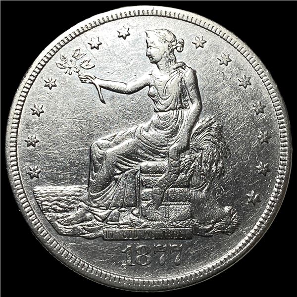 1877-S Silver Trade Dollar CLOSELY  UNCIRCULATED