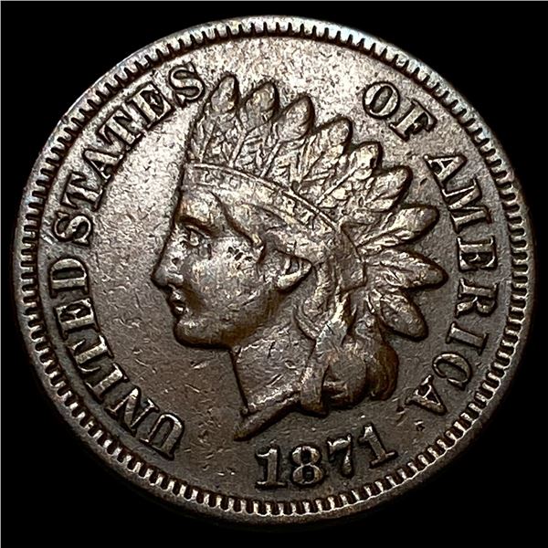 1871 Indian Head Cent CLOSELY UNCIRCULATED