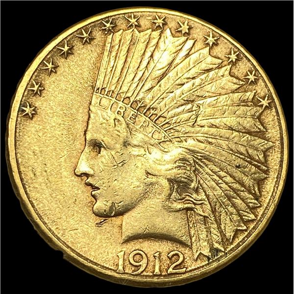1912-S Indian Head Gold $10 Eagle CLOSELY  UNCIRCULATED