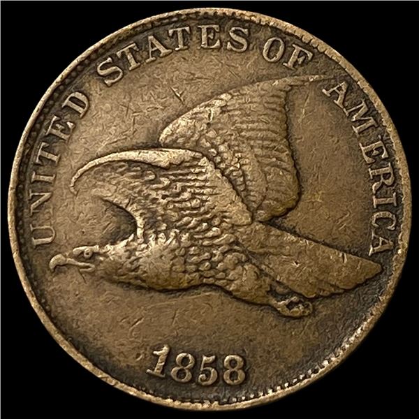 1858 Flying Eagle Cent NEARLY UNCIRCULATED
