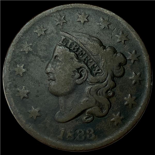 1828 Coronet Head Large Cent NICELY  CIRCULATED