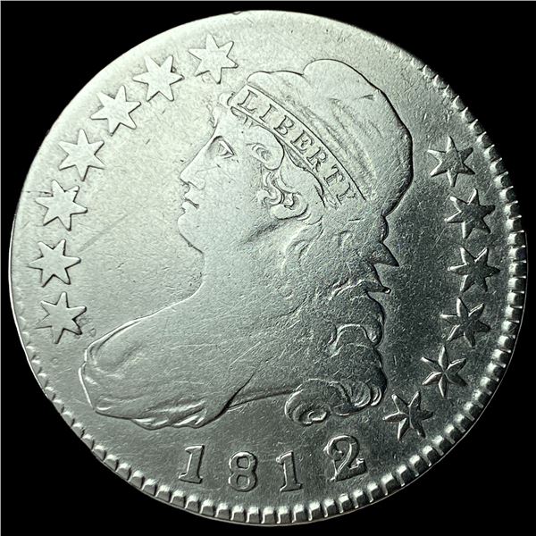1812/1 Silver Capped Bust Half Dollar LIGHTLY CIRCULATED