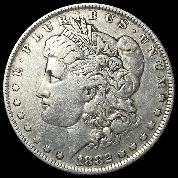 1882-O Silver Morgan Dollar ABOUT  UNCIRCULATED