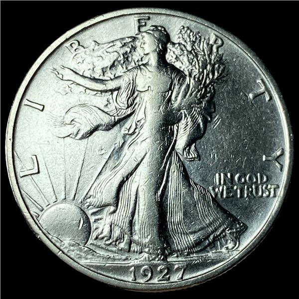 1927-S Silver Walking Liberty Half Dollar  CLOSELY UNCIRCULATED