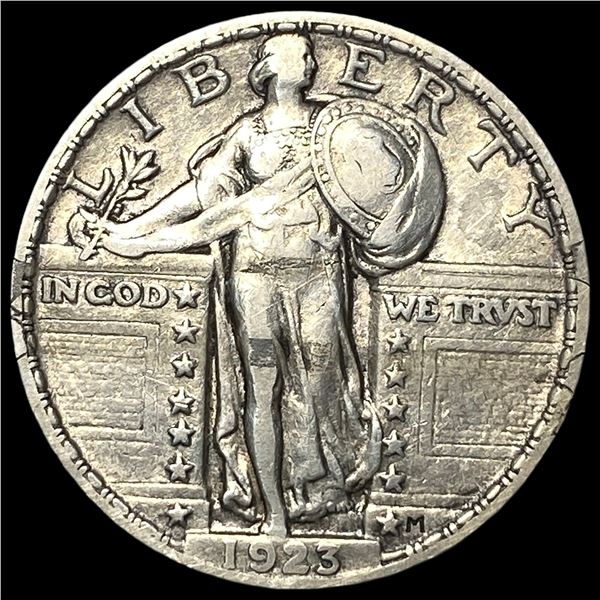 1923 Silver Standing Liberty Quarter NEARLY  UNCIRCULATED
