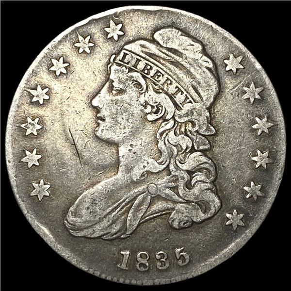1835 Capped Bust Half Dollar LIGHTLY  CIRCULATED