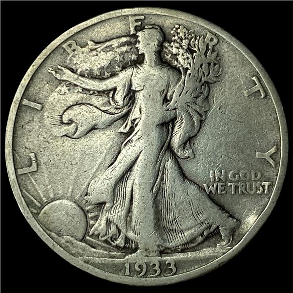 1933-S Silver Half Dollar LIGHTLY CIRCULATED