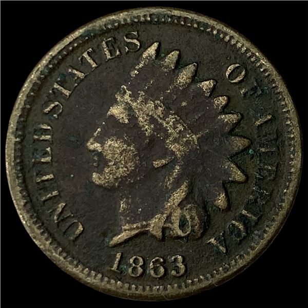 1863 Indian Head Cent NEARLY UNCIRCULATED