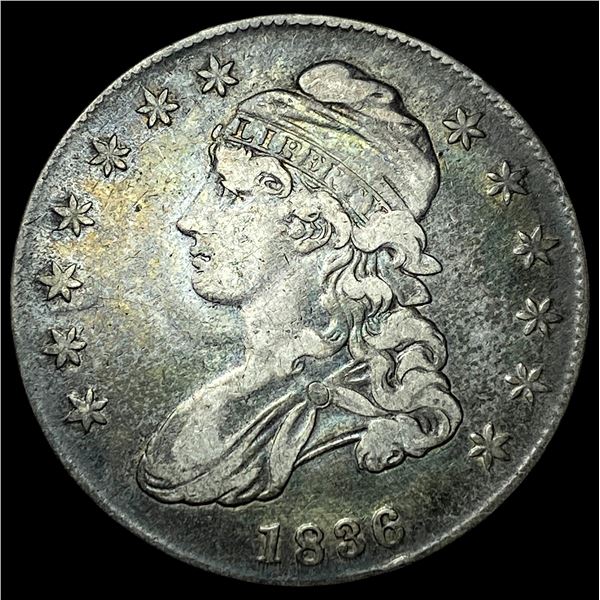 1836 Silver Capped Bust Half Dollar NEARLY  UNCIRCULATED